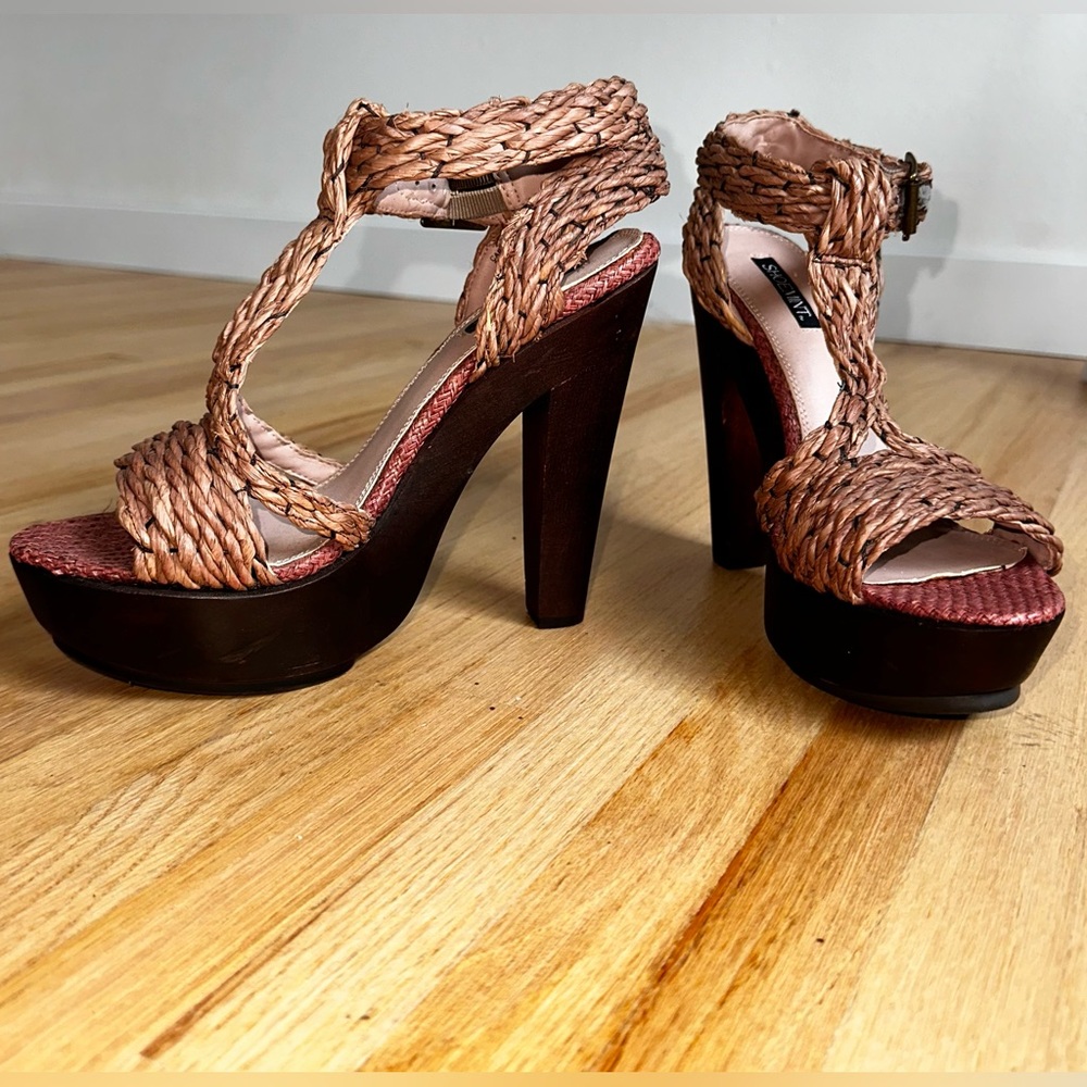 Platform Woven Heels